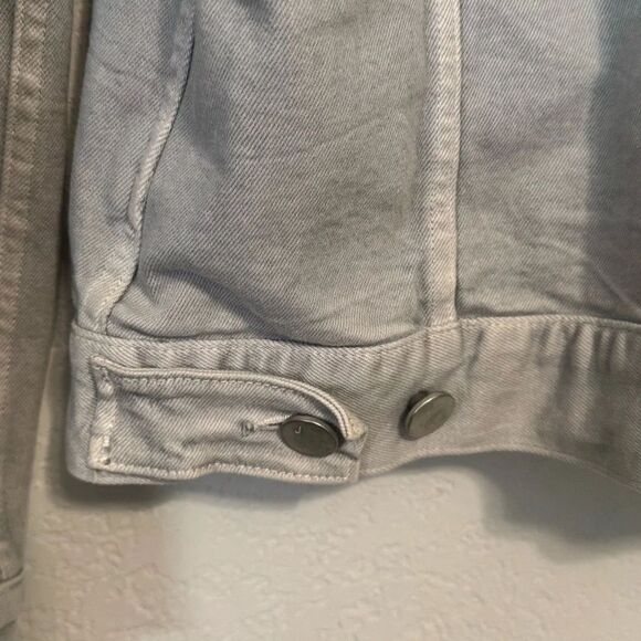 Men's J Brand Gray Heavy Greywash Denim Jacket Classic Design - Picture 12 of 12